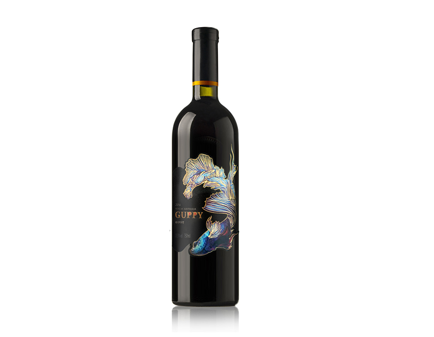 威海亮銀箔凸油酒標(biāo)